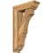 Ekena Millwork Balboa Traditional Rough Sawn Bracket w/ Offset Brace, Western Red Cedar, 6"W x 18"D x 30"H BKT0604X18X30BOA01RWR - alternate 1